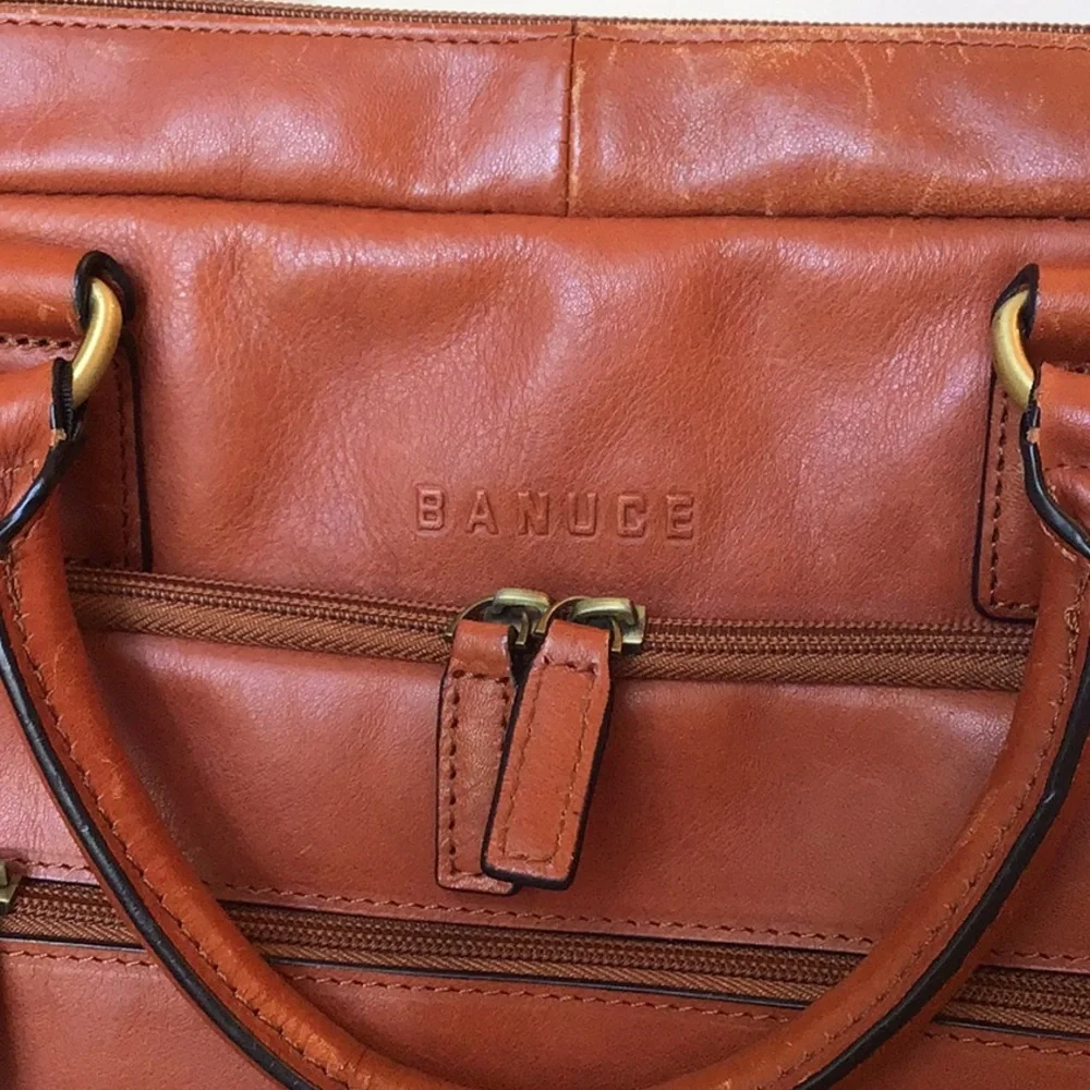 Banuce leather briefcase for men/women